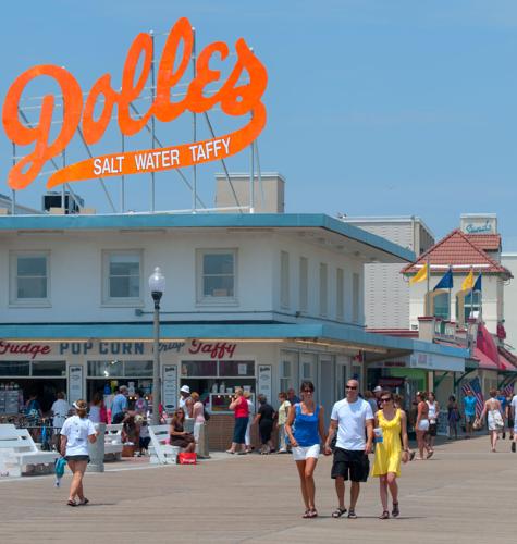 Rehoboth Beach Delaware Boardwalk at Dolles – Credit VisitDelaware.com