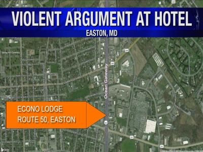 Easton Police Respond to Econo Lodge for Violent Fight
