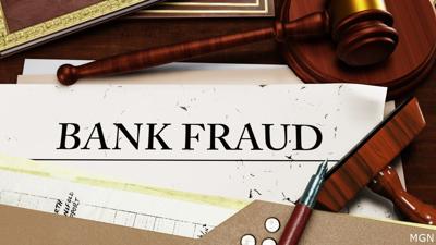 The words "Bank Fraud" on a piece of paper next to a gavel