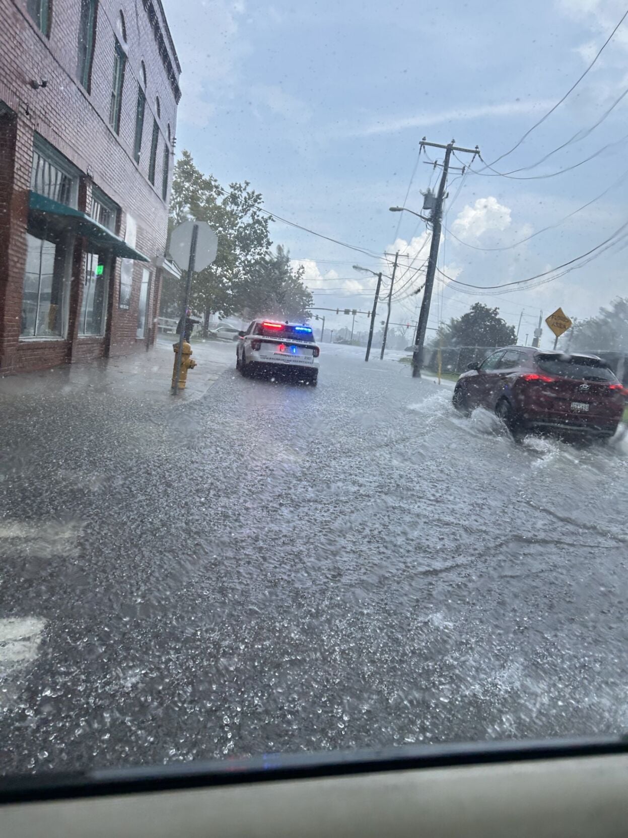 Flooding in downtown Salisbury