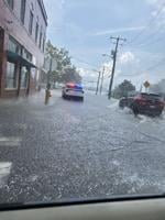 Flooding in downtown Salisbury