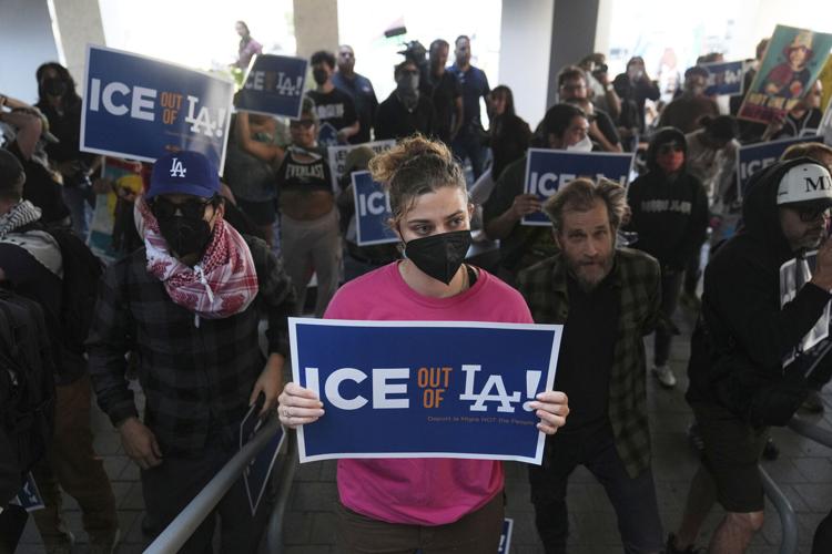 APTOPIX Immigration Raids Los Angeles