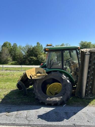 Car crashes into DelDOT Tractor along Route One