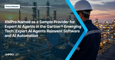 XMPro Named as Sample Provider for Expert AI Agents in the Gartner® Emerging Tech: Expert AI Agents Reinvent Software