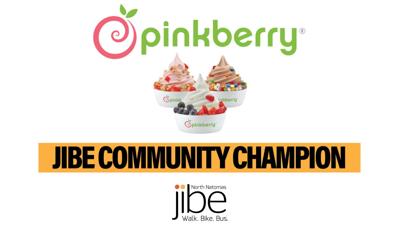 Pinkberry Natomas Brings $1,000 in Sweet Rewards to Jibe’s Sustainable Transportation Efforts