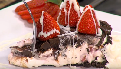 chocolate strawberry pie
