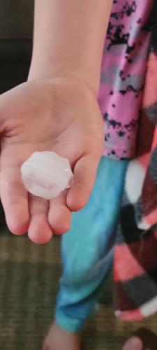 Hail from storm