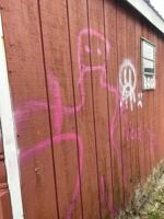 Graffiti Vandals Strike Gumboro Community Center