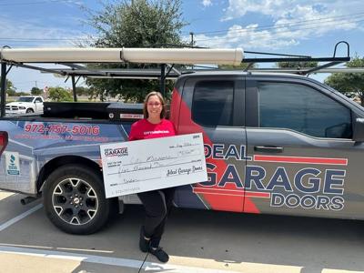 Ideal Garage Doors Donates $5,000 to City Missions in Plano