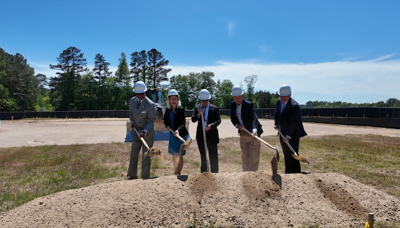 Accomack County hangar groundbreaking