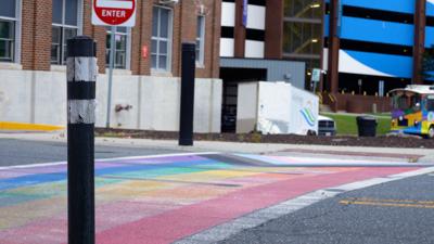 Pride Crosswalk Salisbury