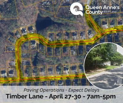 Lane closure planned in Grasonville April 27-30