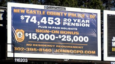 New Castle County Police Billboard