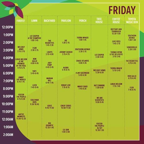 Firefly Music Festival Announces Daily Schedule