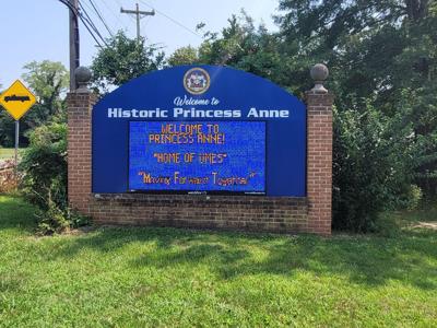 Princess Anne Welcome Sign