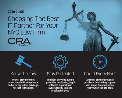 CRA Releases 2026 Guide to Help NYC Law Firms Choose the Right IT Partner