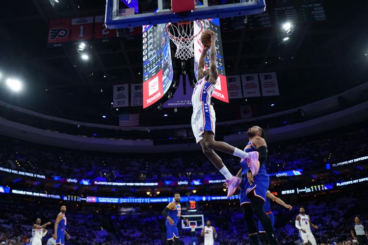 Knicks 76ers Basketball