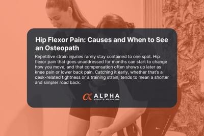 Bacchus Marsh Osteopath | Hip Flexor Pain: Causes and When to See an Osteopath