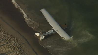 Updated: Plane Crashes in Ocean City; Pilot Swims to Shore