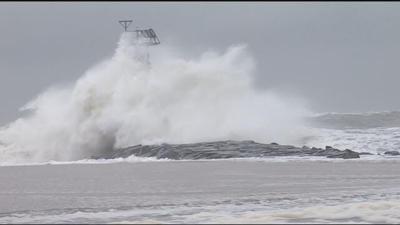 Ocean City Pounded by Heavy Winds and Rain