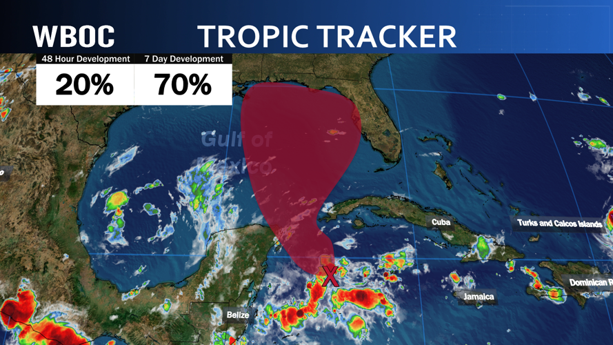 More Activity In Gulf of Mexico This Weekend Could Bring Rain / Storms Wednesday / Thursday