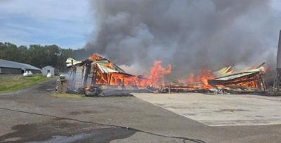 Harrington chicken house fire