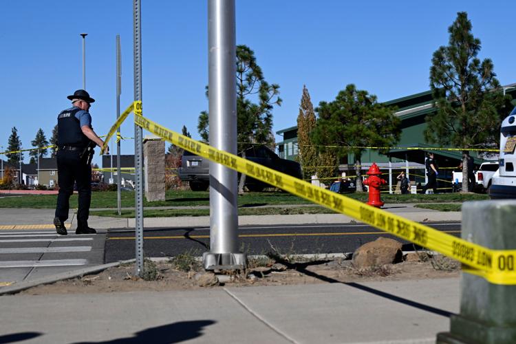 The aftermath of a school shooting in Oregon, in photos