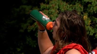 Football Practice on a Hot Day