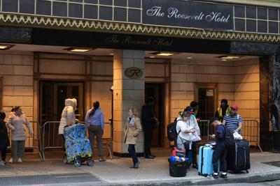 US NYC Migrant Shelter
