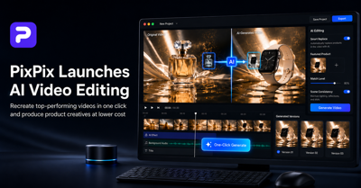PixPix Launches AI Video Editing Feature to Lower E-Commerce Video Production Costs