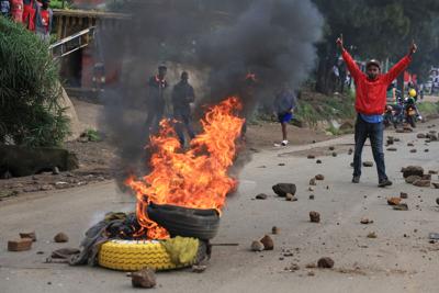 Rising fuel prices trigger protests in Kenya, in photos