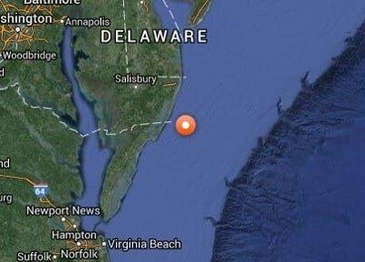 Great White Shark Pings off Virginia-Maryland Coast