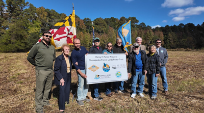Conservation partners gathered Friday to celebrate the permanent protection of 181 acres along the Nanticoke River and Wright Creek on the Maryland-Delaware line. (WBOC).