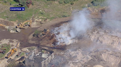 Large fire at Talbot County sand and gravel facility brings regional response