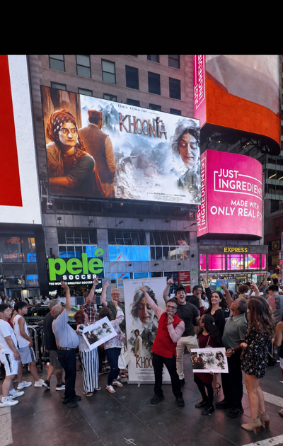 AWARD-WINNING ‘KHOONTA’ LIGHTS UP TIMES SQUARE: 2ND POSTER UNVEILED ON NYC BILLBOARD AFTER CANNES PREMIERE & INTL HONORS