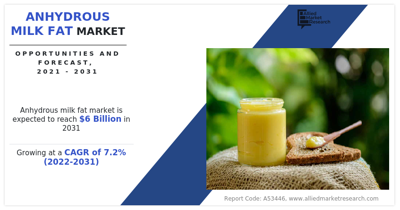 Anhydrous Milk Fat Market to Reach USD 6 Billion by 2031 Driven by Growing Demand for Premium Dairy Ingredients