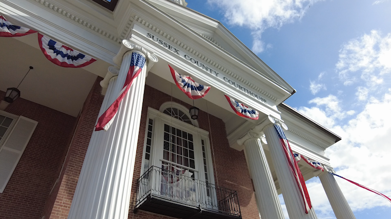 Sussex County Courthouse Decorated for Return Day