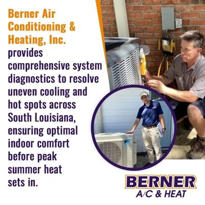 Berner A/C & Heat Reports HVAC Maintenance and Cooling Issues