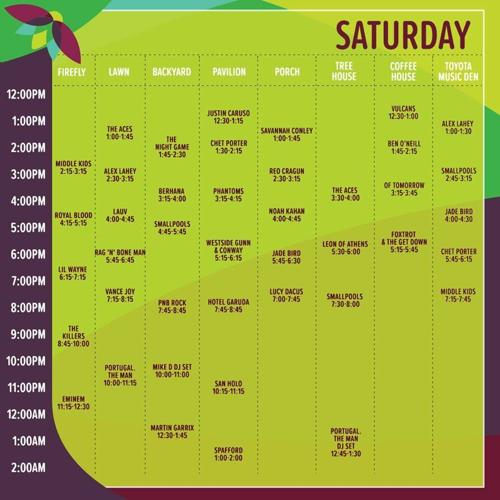 Firefly Music Festival Announces Daily Schedule Archive