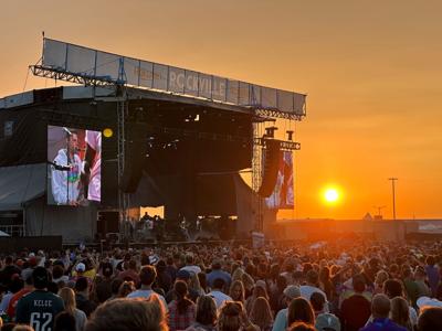 Oceans Calling stage at sunset