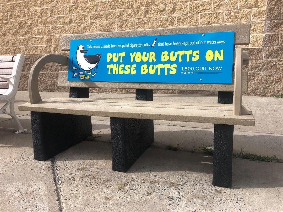recycled cigarette butts Four Benches Installed in OC Made of Recycled Cigarette Butts | Maryland News recycled cigarette butts Four Benches Installed in OC Made of Recycled Cigarette Butts | Maryland News