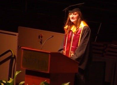 Shooting Survivor's Commencement Speech Inspires SU Graduates