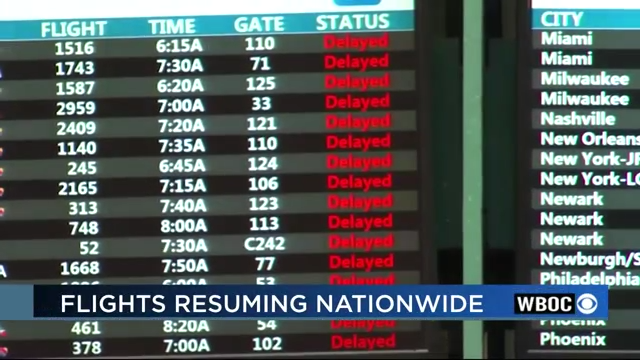 Airlines Recovering From Computer Outage, Flights Returning To Normal ...