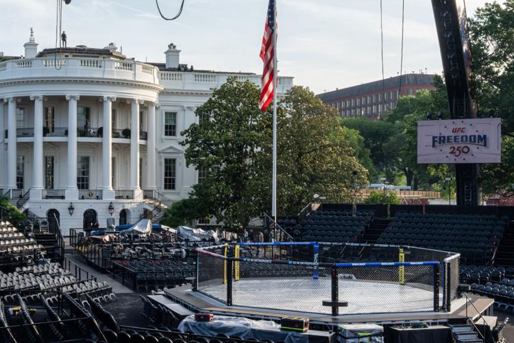 APTOPIX UFC Freedom 250 Trump