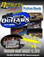 FRONT COVER SPPED SCENE AUGUST SPEEDWAY TOP HALF OF PAGE