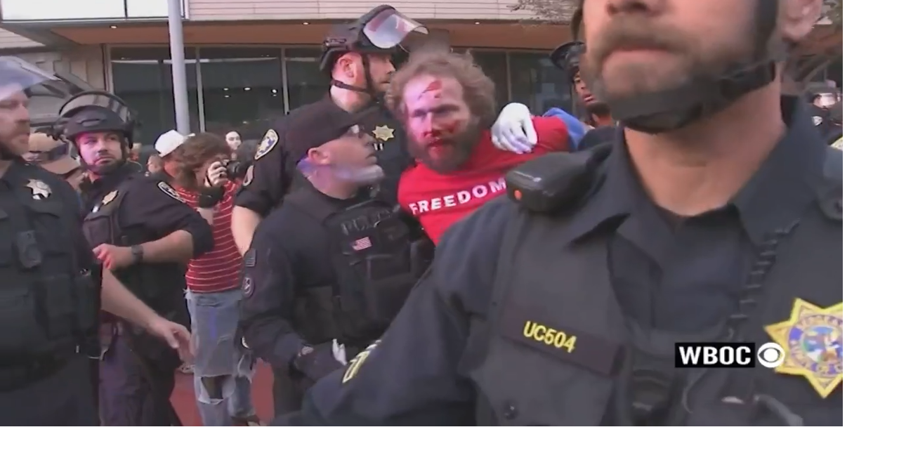 Violence Erupts Outside Turning Point Rally | Latest News | wboc.com