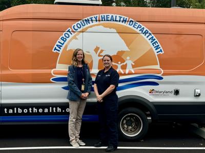 Carrie Ottey, RN, BSN, Health Department (left) and Rachael Cox, DES (right) coordinate MIH in Talbot County.