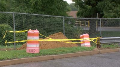 Rain Delays Work on Dover Sinkhole