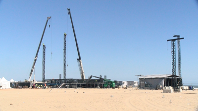 Crews breaking down Oceans Calling stages
