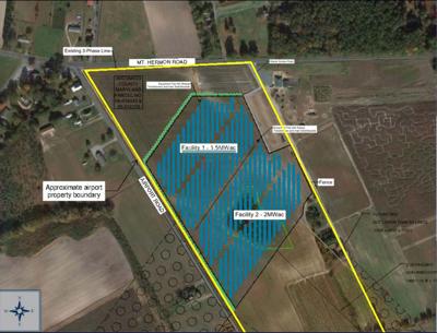 Salisbury Airport Solar Map